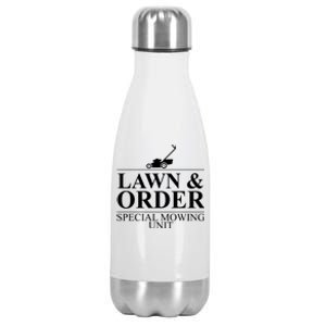 Lawn & Order Special Mowing Unit Stainless Steel Insulated Water Bottle