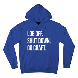 Log Off Shut Down Scrapbooking Work From Home Scrapbook Wfh Gift Hoodie