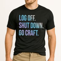 Log Off Shut Down Scrapbooking Work From Home Scrapbook Wfh Gift Cooling Performance Crew T-Shirt