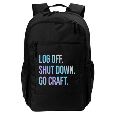 Log Off Shut Down Scrapbooking Work From Home Scrapbook Wfh Gift Backpack