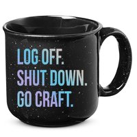 Log Off Shut Down Scrapbooking Work From Home Scrapbook Wfh Gift 15oz Campfire Ceramic Mug