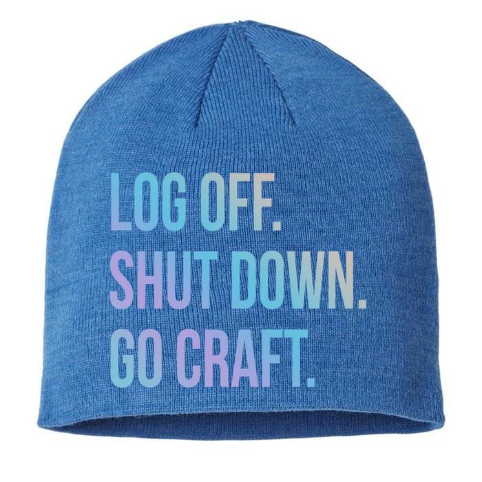 Log Off Shut Down Scrapbooking Work From Home Scrapbook Wfh Gift Sustainable Beanie