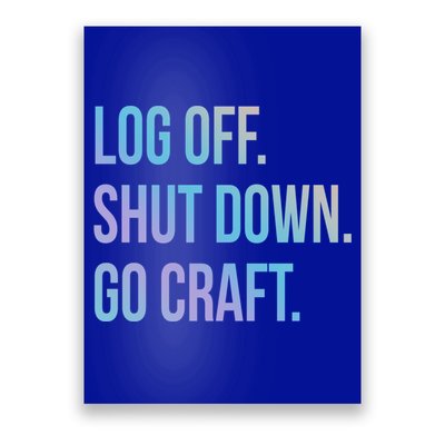 Log Off Shut Down Scrapbooking Work From Home Scrapbook Wfh Gift Poster