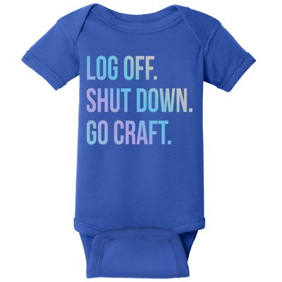 Log Off Shut Down Scrapbooking Work From Home Scrapbook Wfh Gift Baby Bodysuit