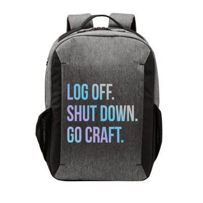 Log Off Shut Down Scrapbooking Work From Home Scrapbook Wfh Gift Vector Backpack