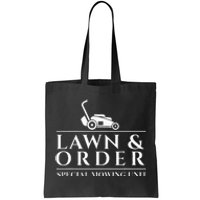 Lawn & Order Special Mowing Unit Gardening Lawn Mower Tote Bag