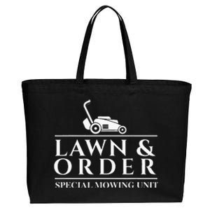 Lawn & Order Special Mowing Unit Gardening Lawn Mower Cotton Canvas Jumbo Tote