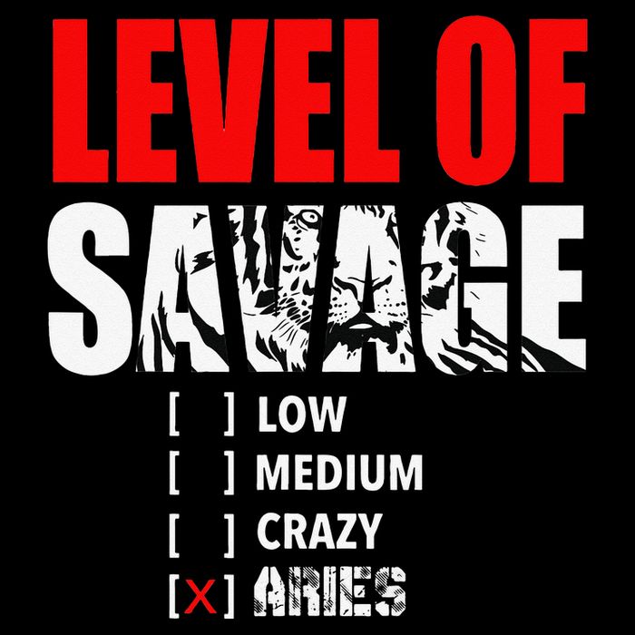 Level Of Savage Low Medium Aries Beast Animal Mode Sweatshirt