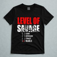 Level Of Savage Low Medium Aries Beast Animal Mode T-Shirt