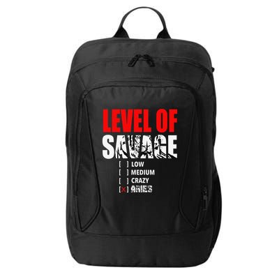 Level Of Savage Low Medium Aries Beast Animal Mode City Backpack