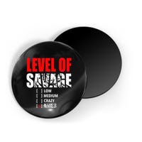 Level Of Savage Low Medium Aries Beast Animal Mode Magnet