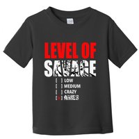 Level Of Savage Low Medium Aries Beast Animal Mode Toddler T-Shirt