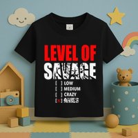 Level Of Savage Low Medium Aries Beast Animal Mode Toddler T-Shirt