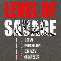 Level Of Savage Low Medium Aries Beast Animal Mode Cotton Canvas Backpack