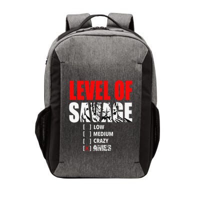Level Of Savage Low Medium Aries Beast Animal Mode Vector Backpack