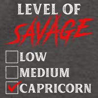 Level Of Savage Capricorn Funny Zodiac Queen King Vector Backpack