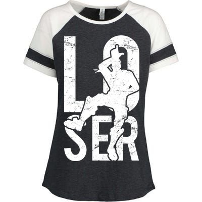 Loser Dance Victory Royale Enza Ladies Jersey Colorblock Tee