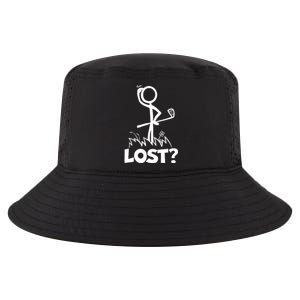 Lost Golf Ball Stickman Golfer Cool Comfort Performance Bucket Hat