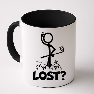Lost Golf Ball Stickman Golfer Mug
