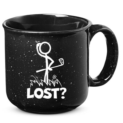 Lost Golf Ball Stickman Golfer 15oz Campfire Ceramic Mug