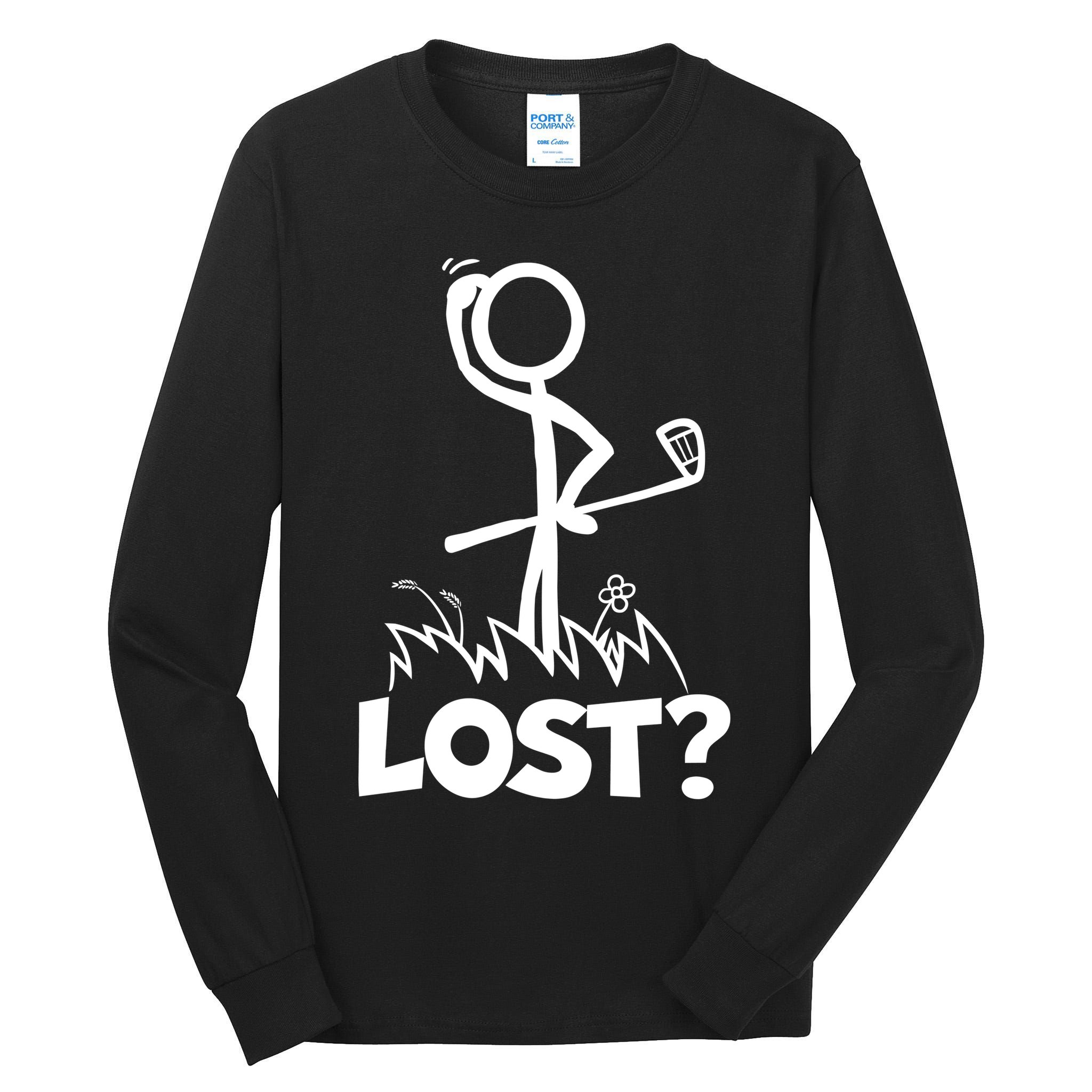 Lost Golf Ball Stickman Golfer Tall Long Sleeve T-Shirt