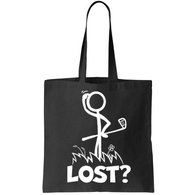 Lost Golf Ball Stickman Golfer Bag