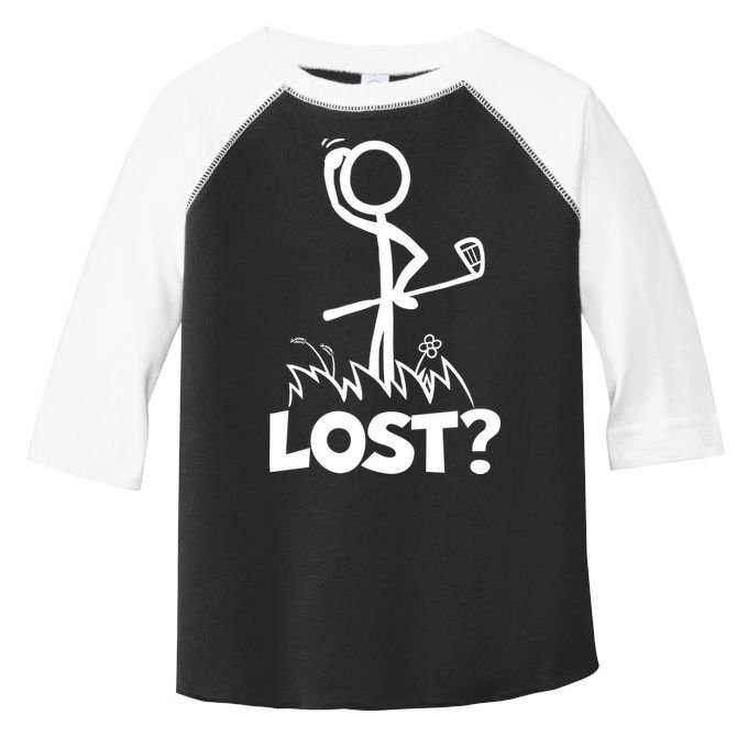 Lost Golf Ball Stickman Golfer Toddler Fine Jersey T-Shirt
