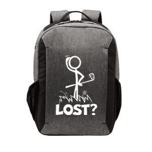 Lost Golf Ball Stickman Golfer Vector Backpack