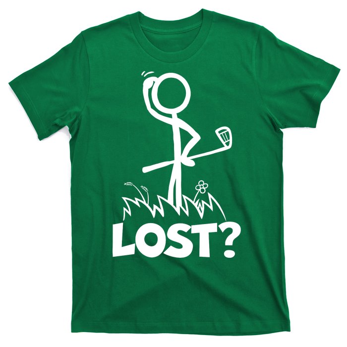 Lost Golf Ball Stickman Golfer T-Shirt