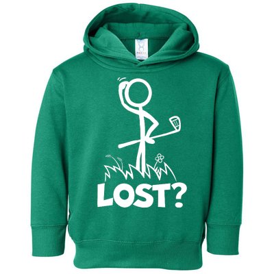 Lost Golf Ball Stickman Golfer Toddler Hoodie