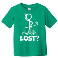 Lost Golf Ball Stickman Golfer Toddler T-Shirt