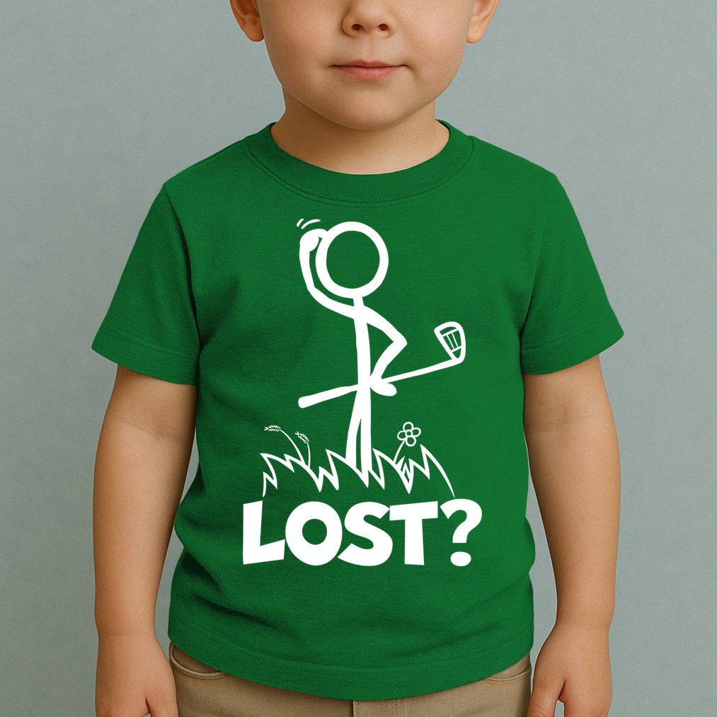 Lost Golf Ball Stickman Golfer Toddler T-Shirt