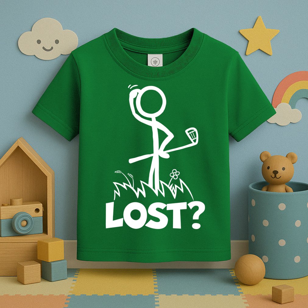 Lost Golf Ball Stickman Golfer Toddler T-Shirt