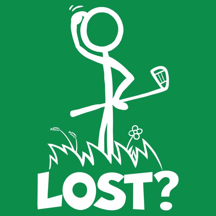 Lost Golf Ball Stickman Golfer Toddler T-Shirt