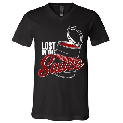 Lost In The Cranberry Sauce V-Neck T-Shirt