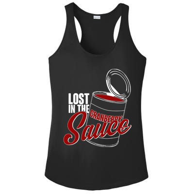 Lost In The Cranberry Sauce Ladies PosiCharge Competitor Racerback Tank