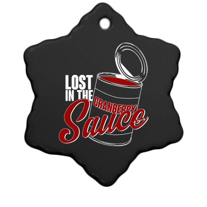 Lost In The Cranberry Sauce Ceramic Star Ornament