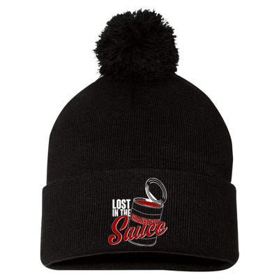 Lost In The Cranberry Sauce Pom Pom 12in Knit Beanie