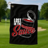 Lost In The Cranberry Sauce Golf Towel