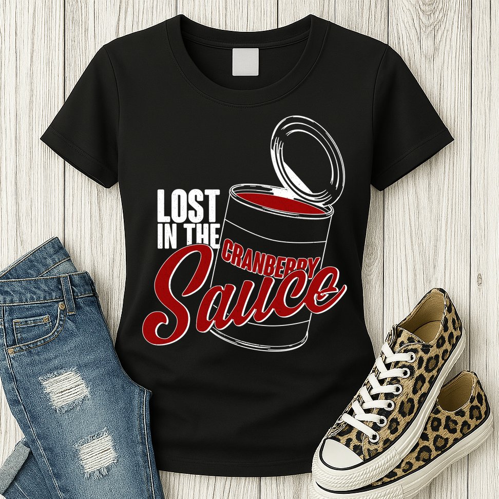 Lost In The Cranberry Sauce Womens T-Shirt