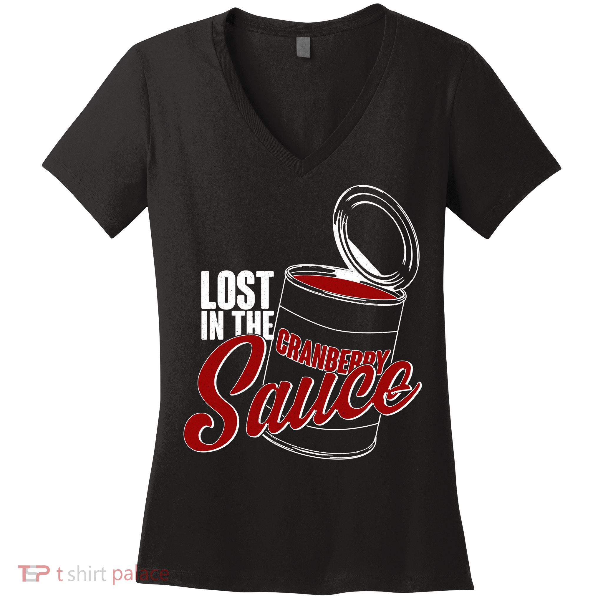 Lost In The Cranberry Sauce Women's V-Neck T-Shirt