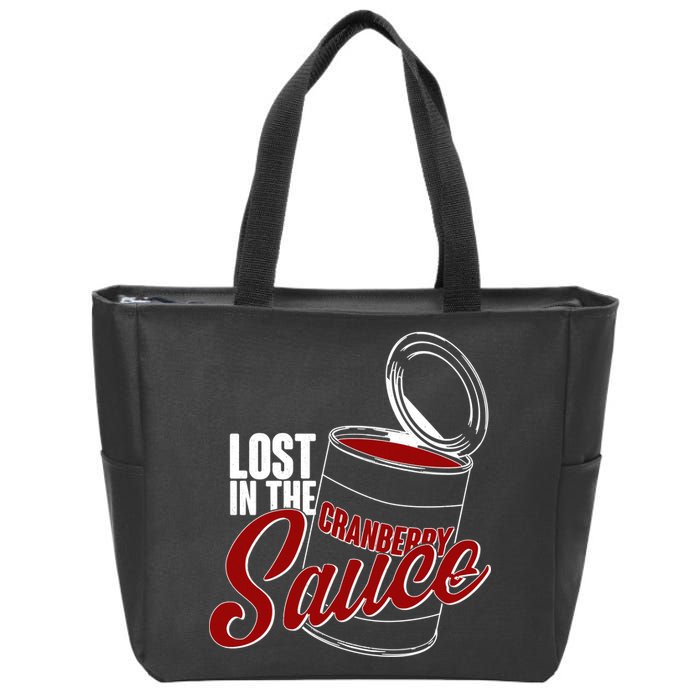 Lost In The Cranberry Sauce Zip Tote Bag