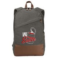 Lost In The Cranberry Sauce Cotton Canvas Backpack