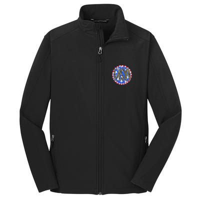 Land Of The Free Home Of The Brave USA Celebration Core Soft Shell Jacket