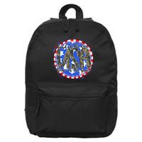 Land Of The Free Home Of The Brave USA Celebration 16 in Basic Backpack