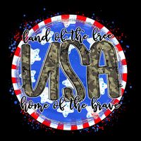Land Of The Free Home Of The Brave USA Celebration 16 in Basic Backpack