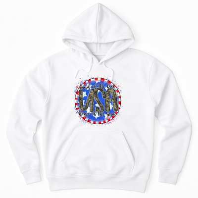 Land Of The Free Home Of The Brave USA Celebration Hoodie