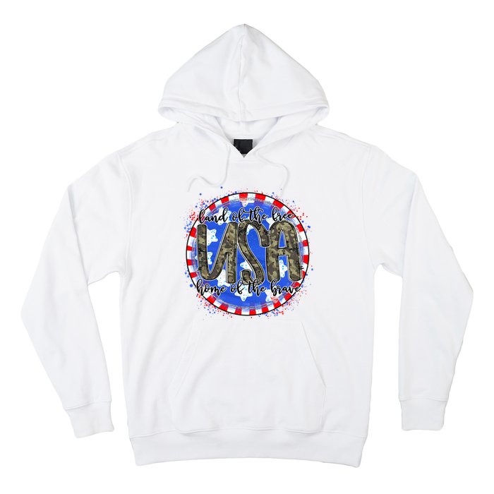 Land Of The Free Home Of The Brave USA Celebration Hoodie