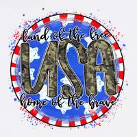 Land Of The Free Home Of The Brave USA Celebration Apron