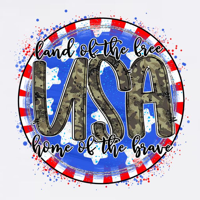 Land Of The Free Home Of The Brave USA Celebration Apron